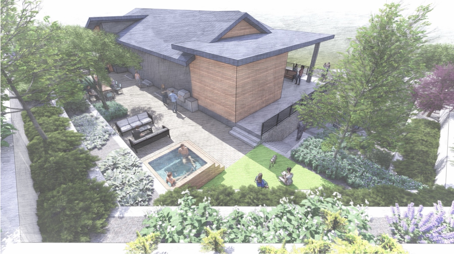 Landscape design concept, view 2