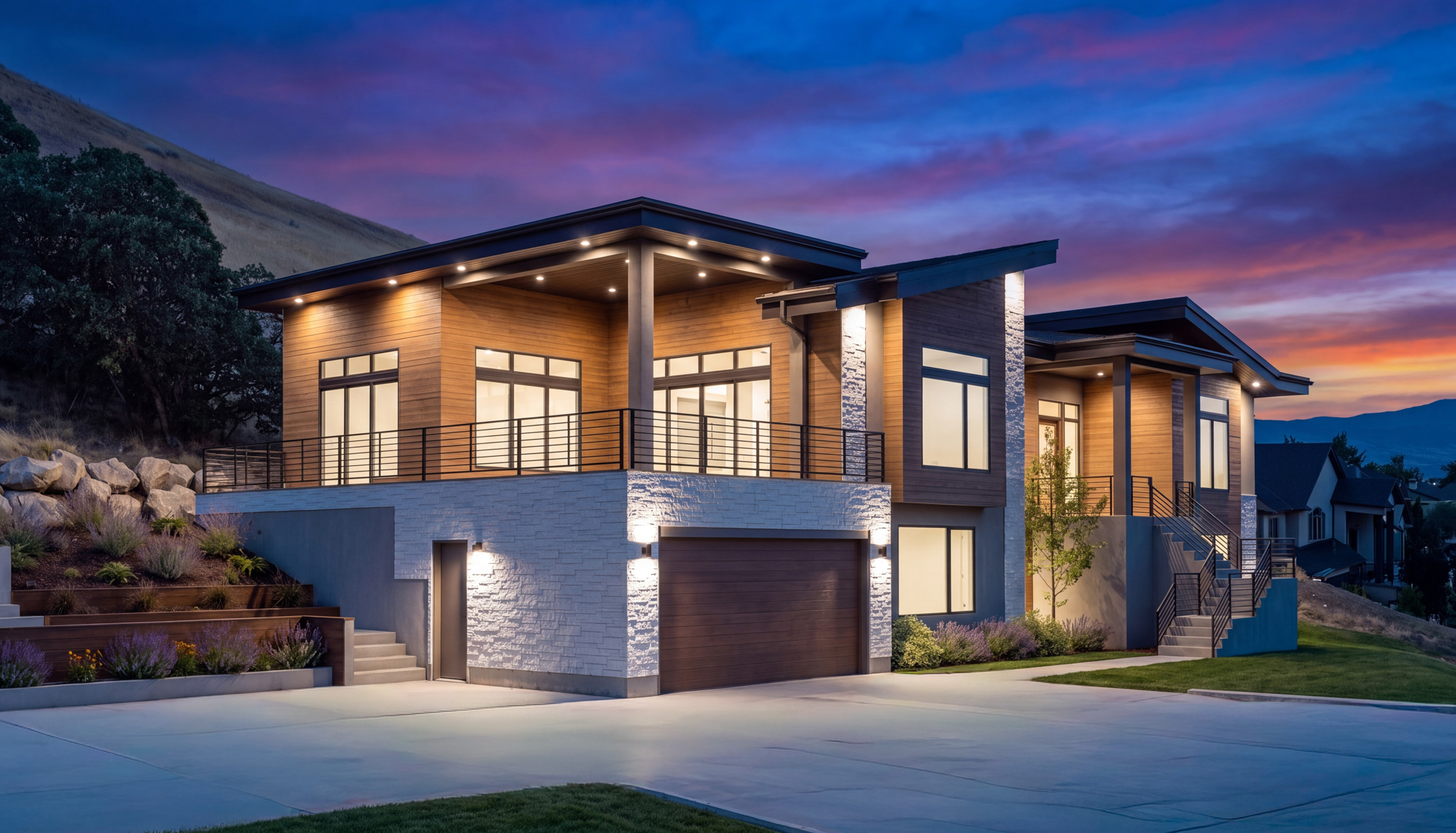 Architectural rendering: The terrace